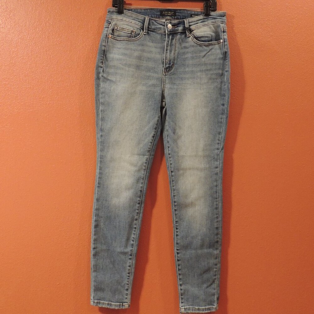 Judy Blue Jeans Woman 13-31 Skinny Pockets Blue Outdoor Travel Denim Jeans